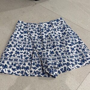 Minkpink Blue White Ithaca Women Print Shorts XS